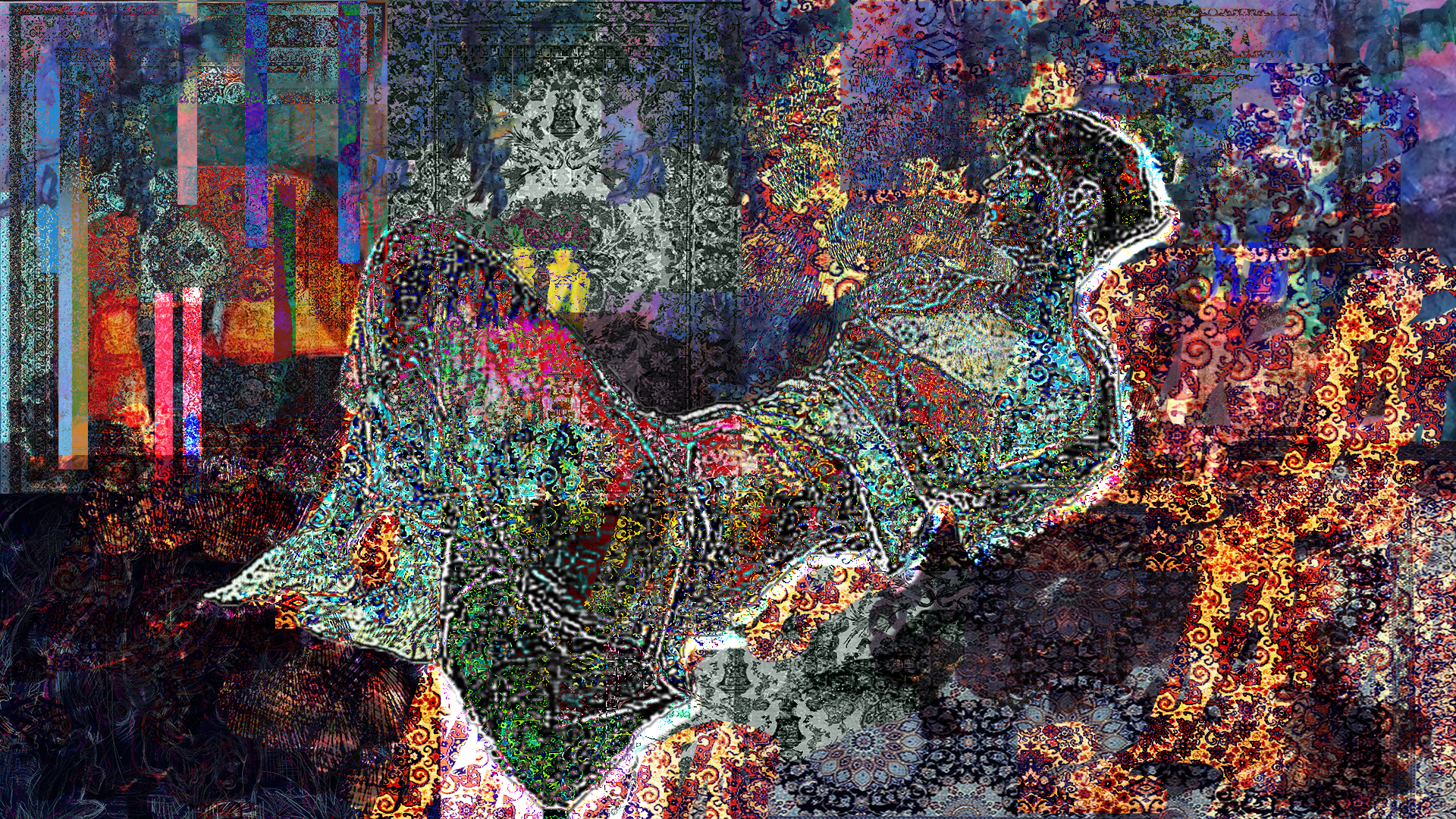 Woman with a Texture Bomb