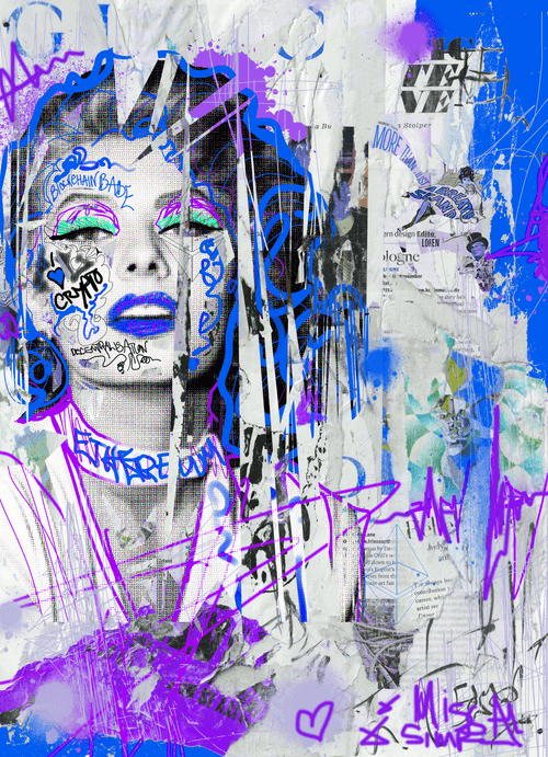 "BLOCKCHAIN BABE - TOKEN 2" — Miss AL Simpson, Scottish cryptoartist