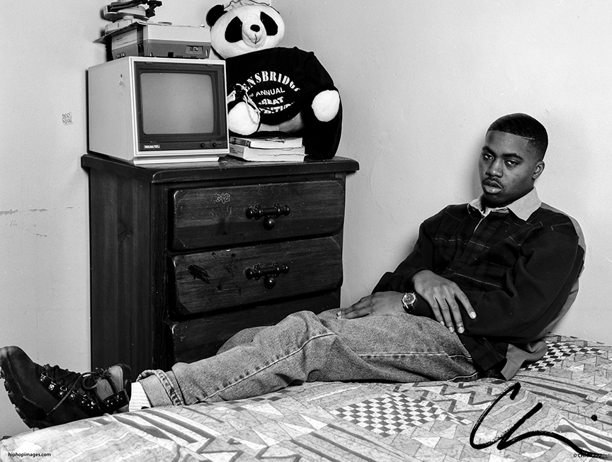 Nasty Nas  Queens, NYC 1993 from the hip hop images digital poster series by Chi Modu