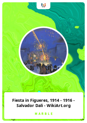 Fiesta in Figueres, 1914 - 1916 - Salvador Dali - WikiArt.org