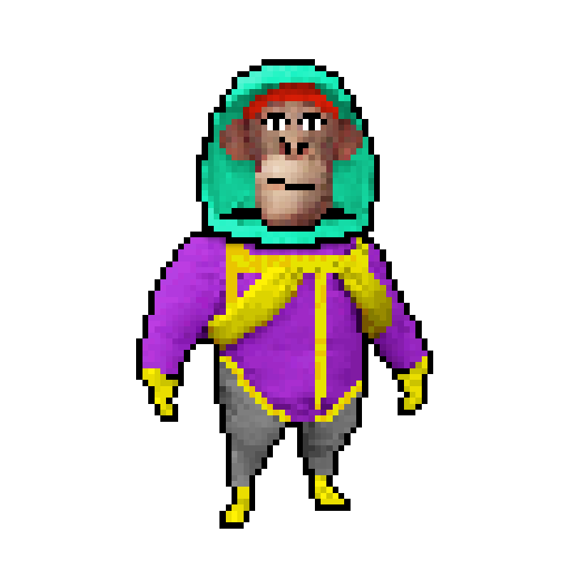 Pixel Radioactive Ape #235