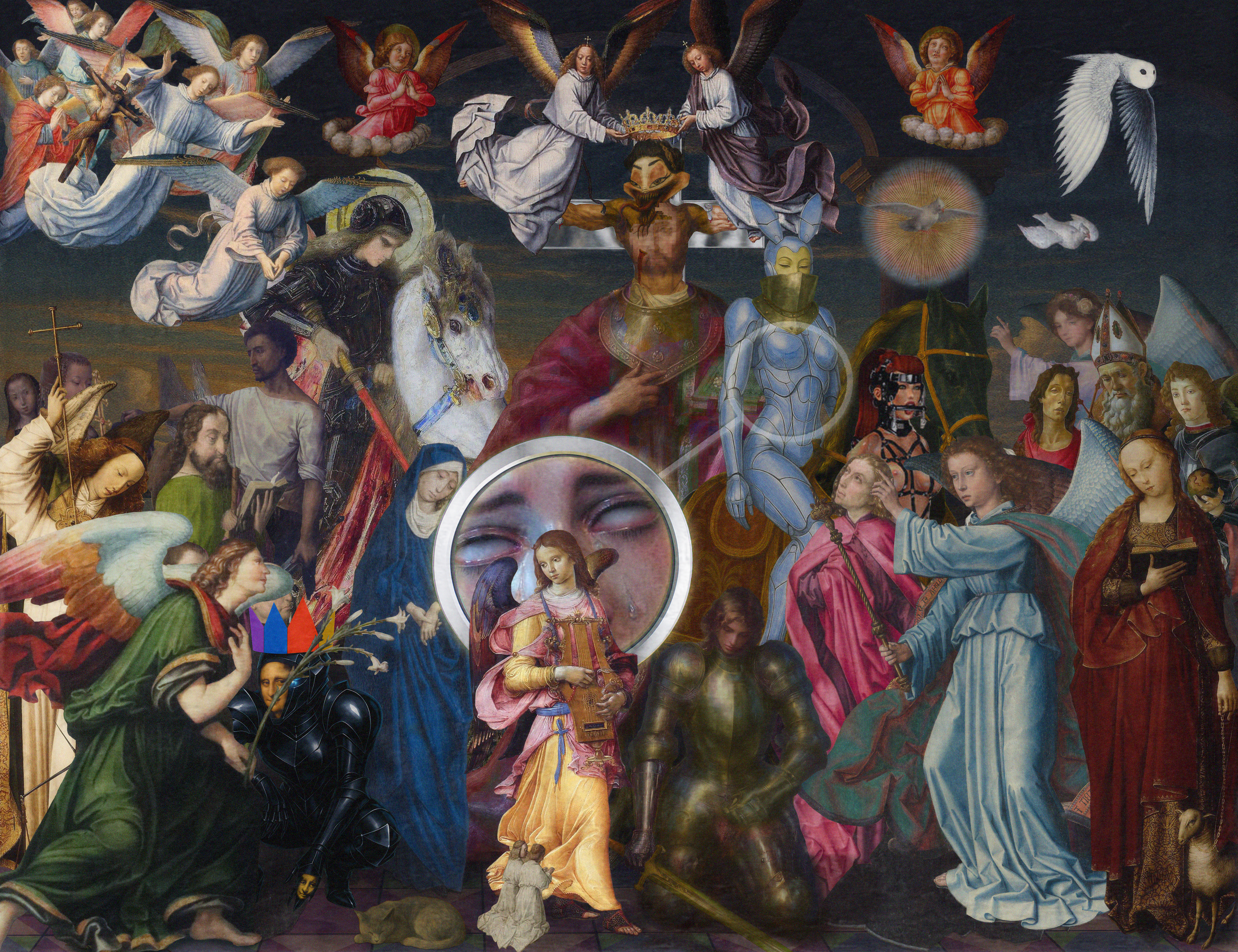 The Pilgrim’s Living Room Crucifixion; Mona Lisa Hyper-Gamble #64