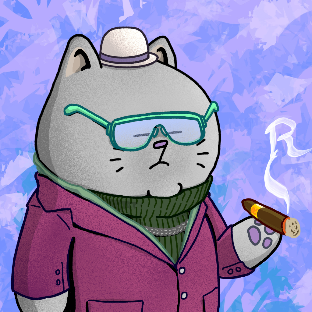 Rich Sad Cat #1602