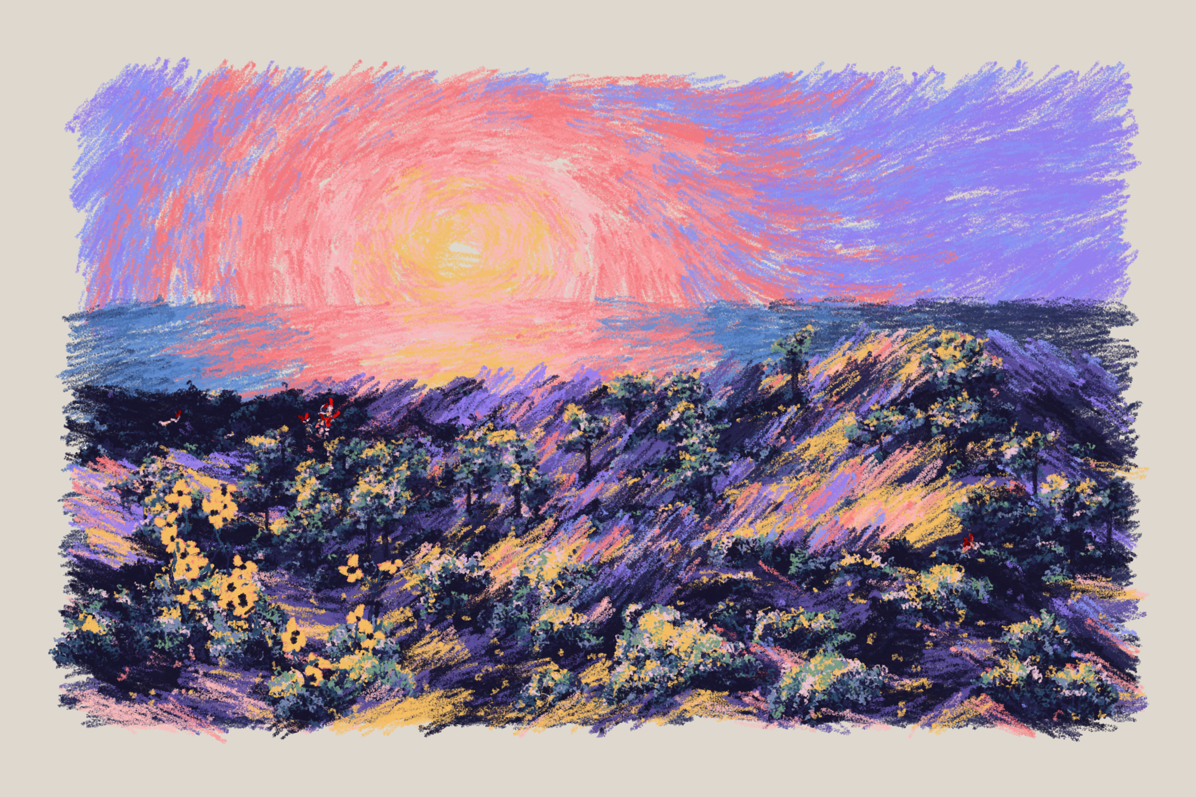 Sunset from the Bluffs #75