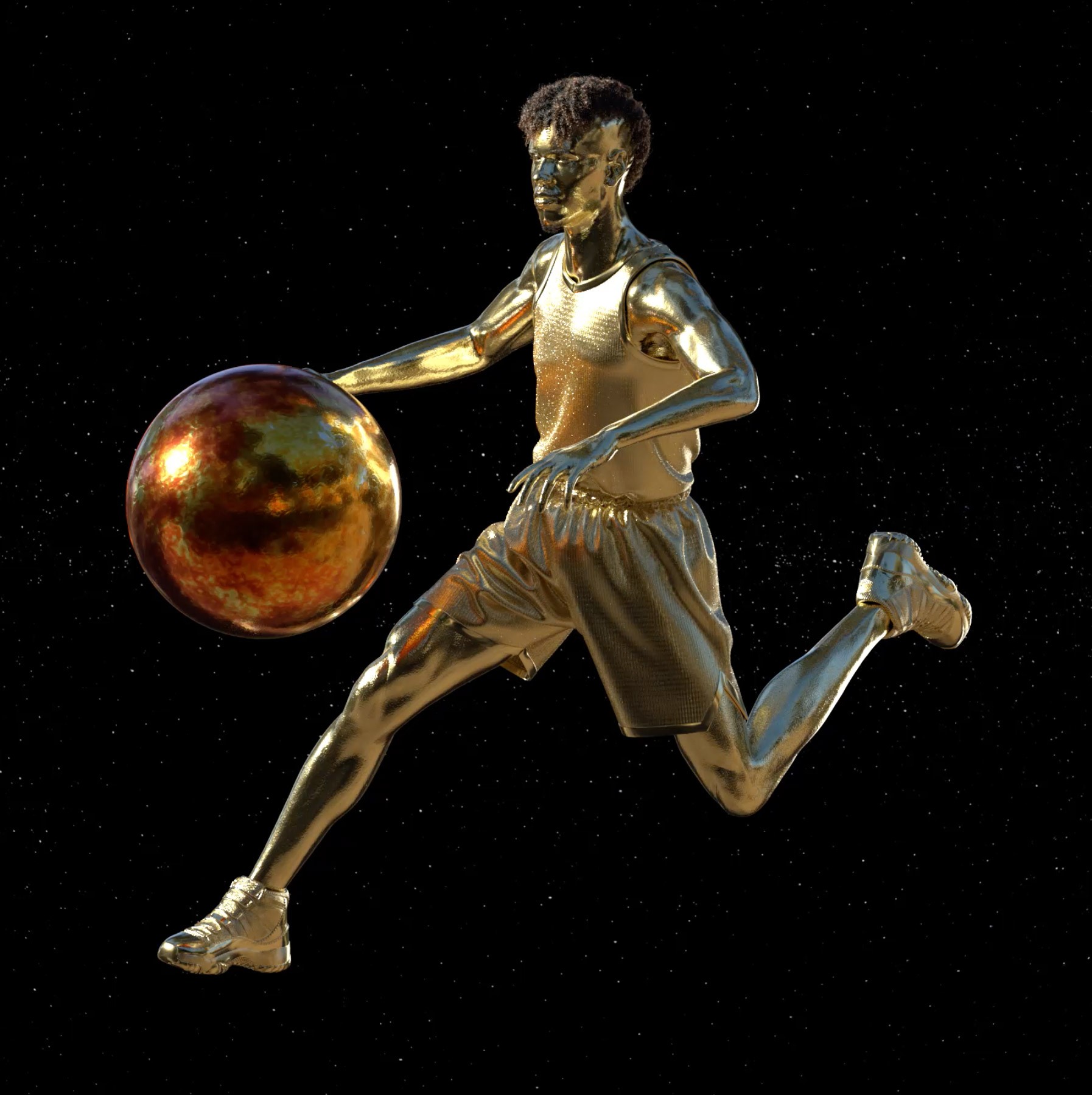 LaMelo Ball Collectibles, Type: Gold Evolve, ID:68