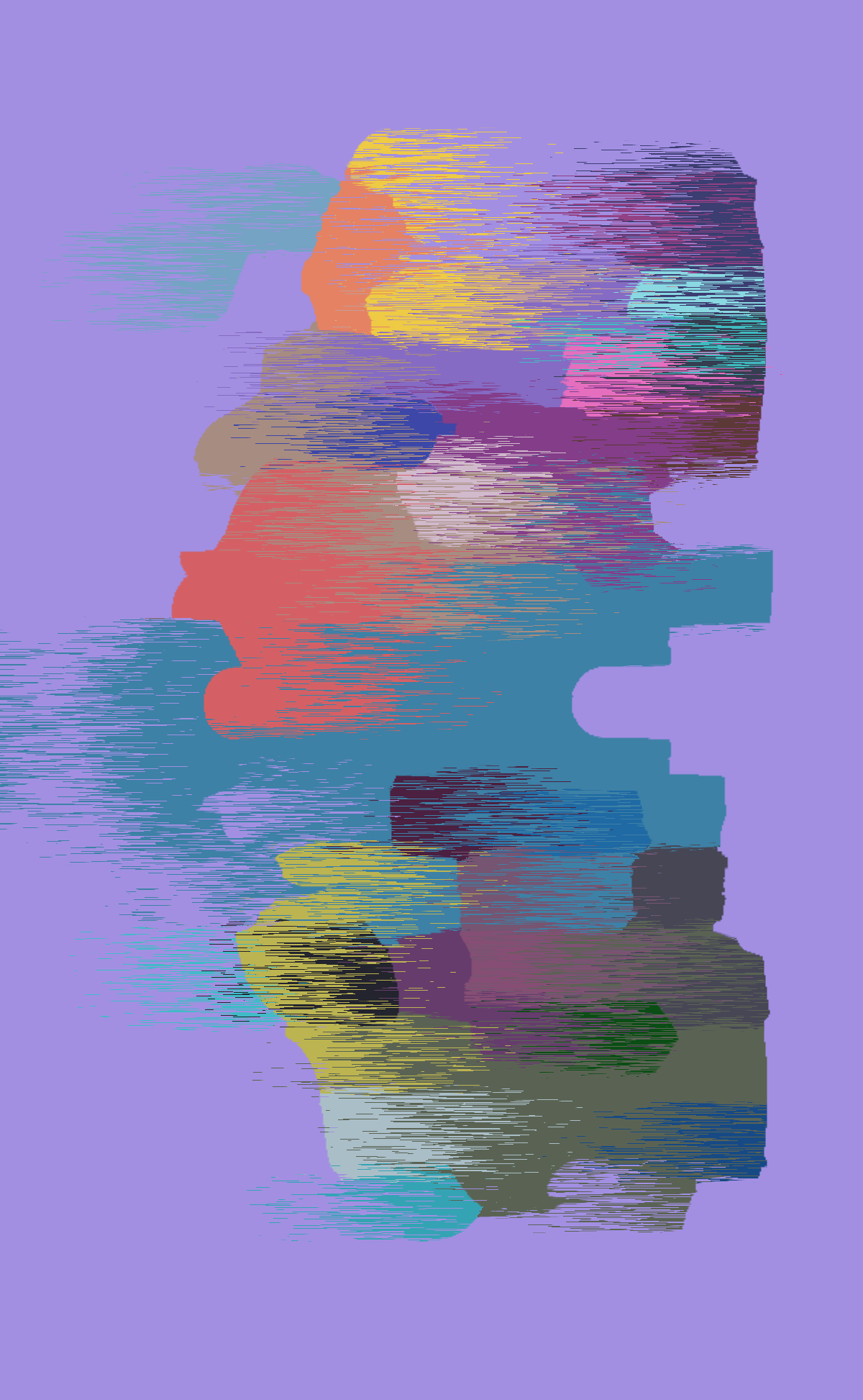 Abstract art. Kiss.