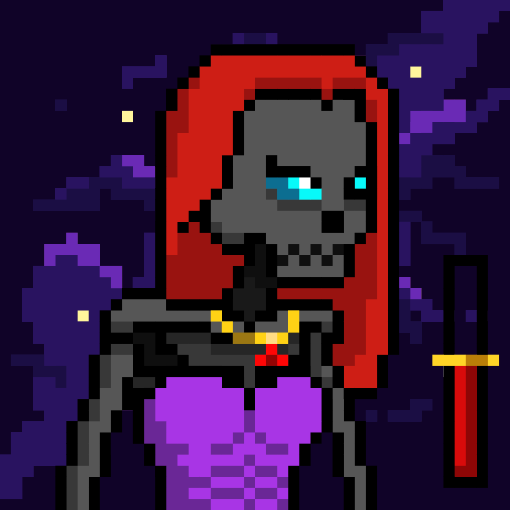 Ordinal Ladies Skull #9220