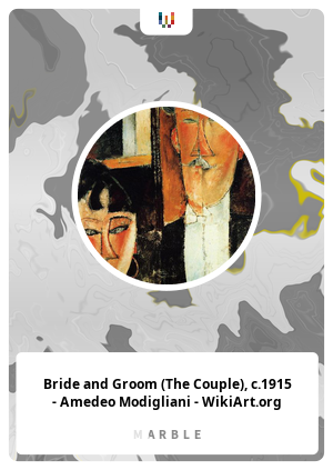 Bride and Groom (The Couple), c.1915 - Amedeo Modigliani - WikiArt.org