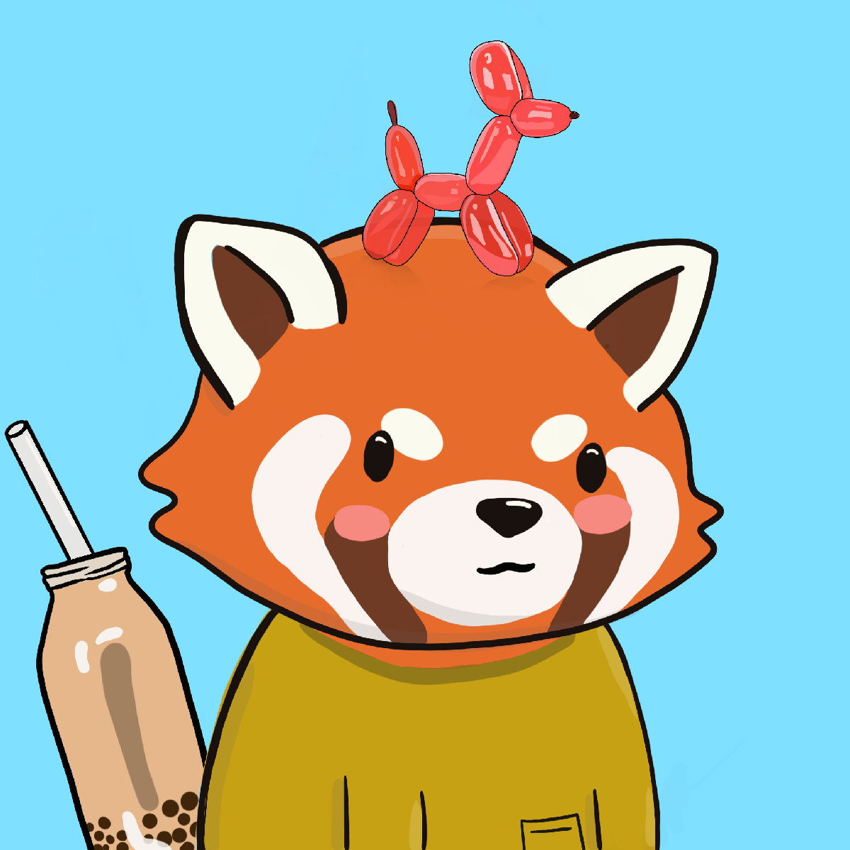 Okay Red Panda #7124