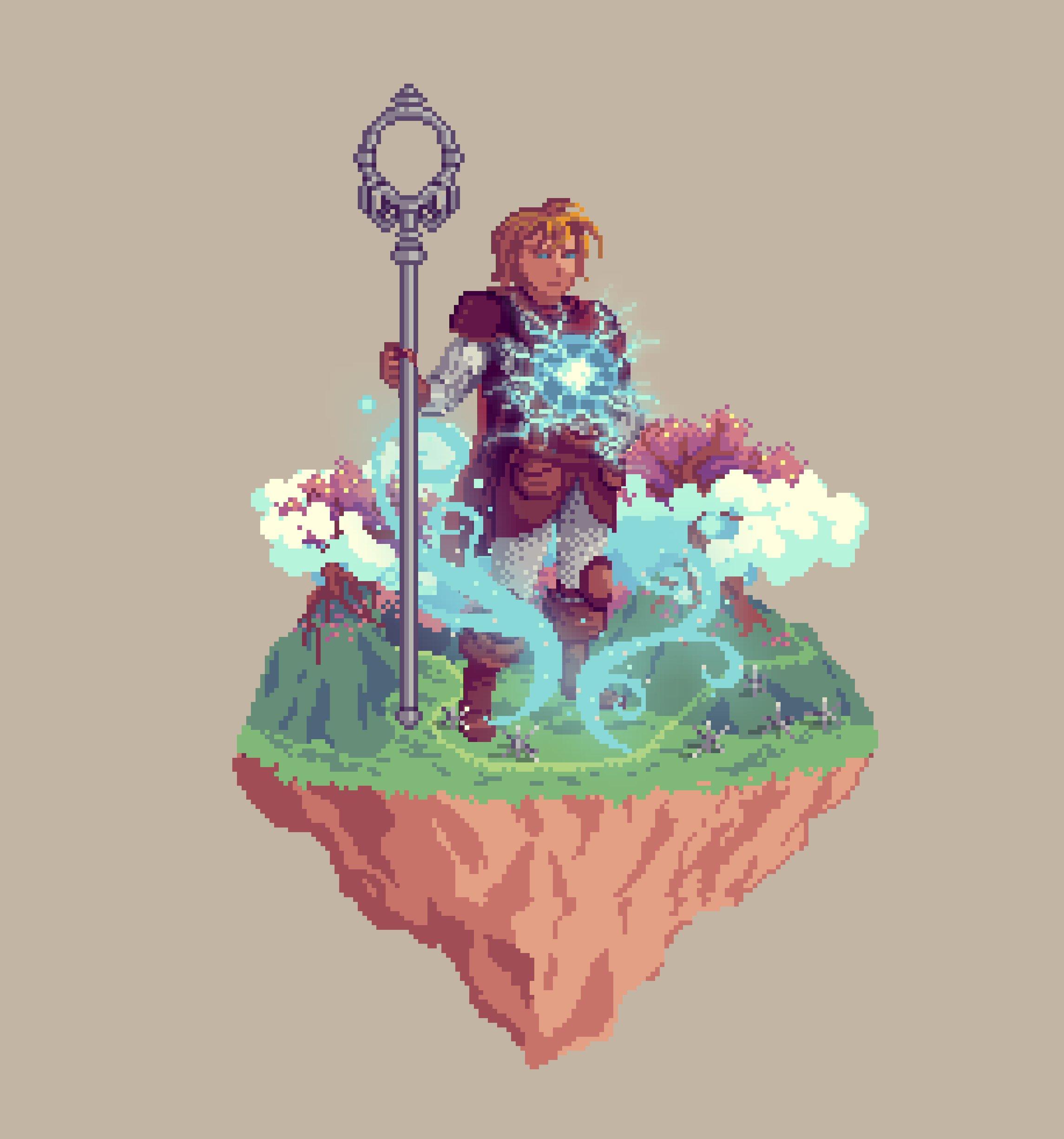 Wayfarer Human Kinetic Sorcerer from The Glade + Caltrops