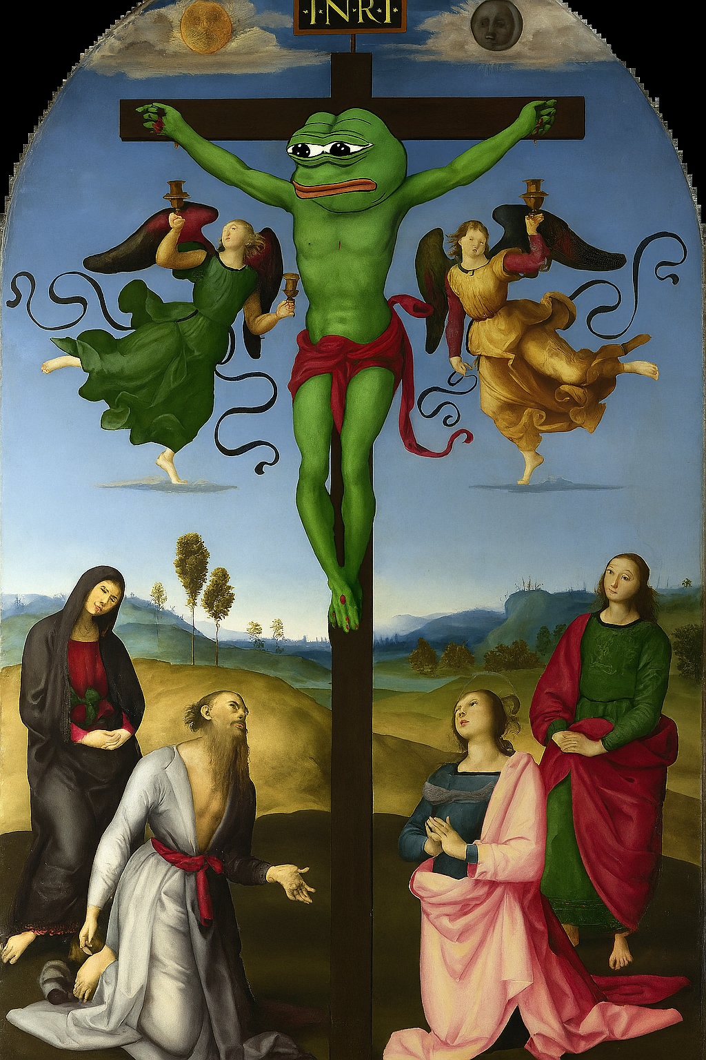 Pepe's crucifixion 