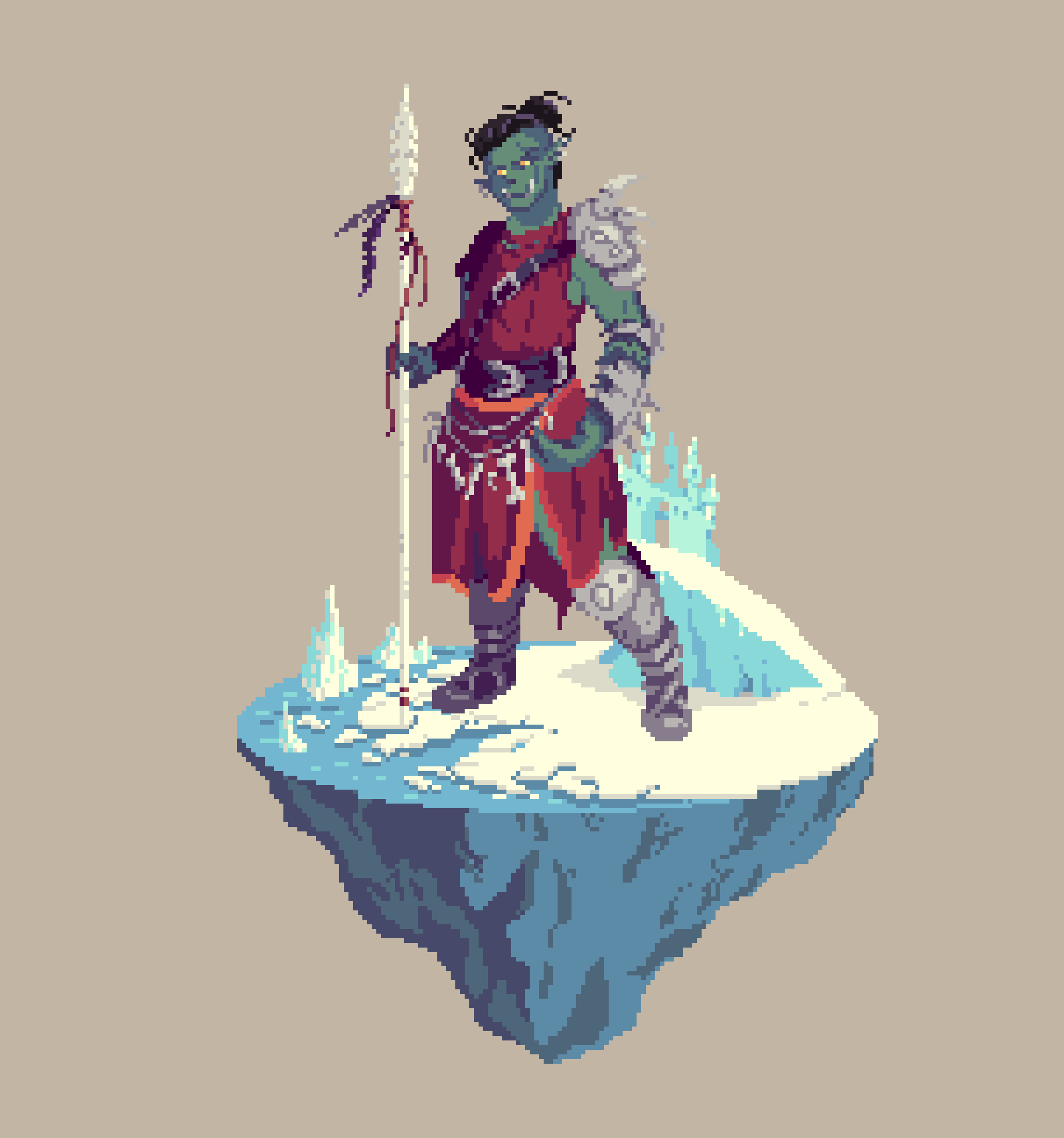 Bonebelter Half-Orc Shaman Barbarian from The Castle
