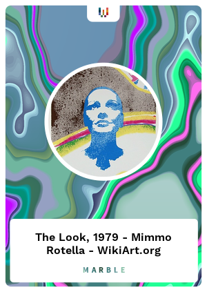 The Look, 1979 - Mimmo Rotella - WikiArt.org