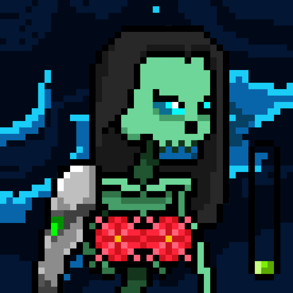 Ordinal Ladies Skull #9218