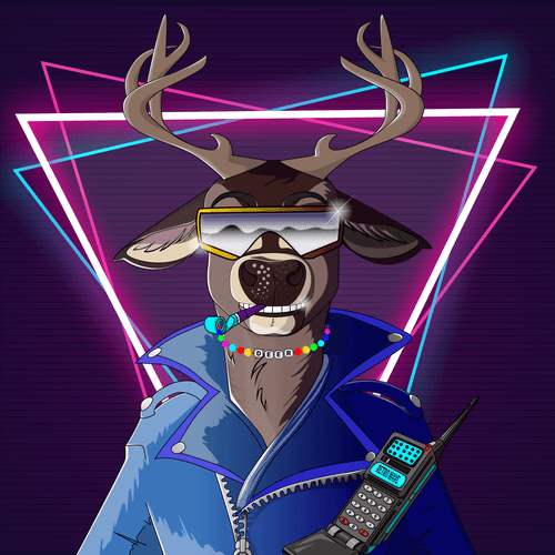Retrowave deer #1751