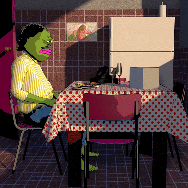 Pepescobar waiting Bull run ( Kitchen scene )