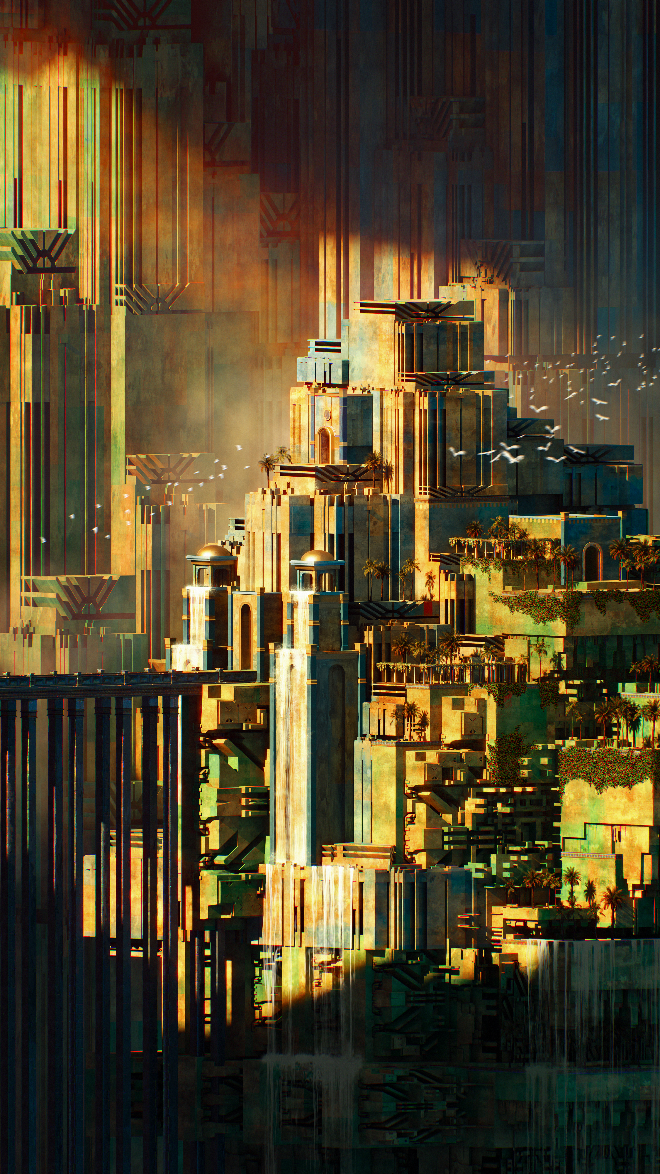 Hanging Gardens of Babylon - Jarvinart