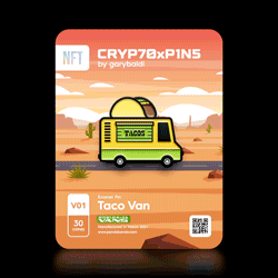 CRYPTOxPINS #V01 Taco Van