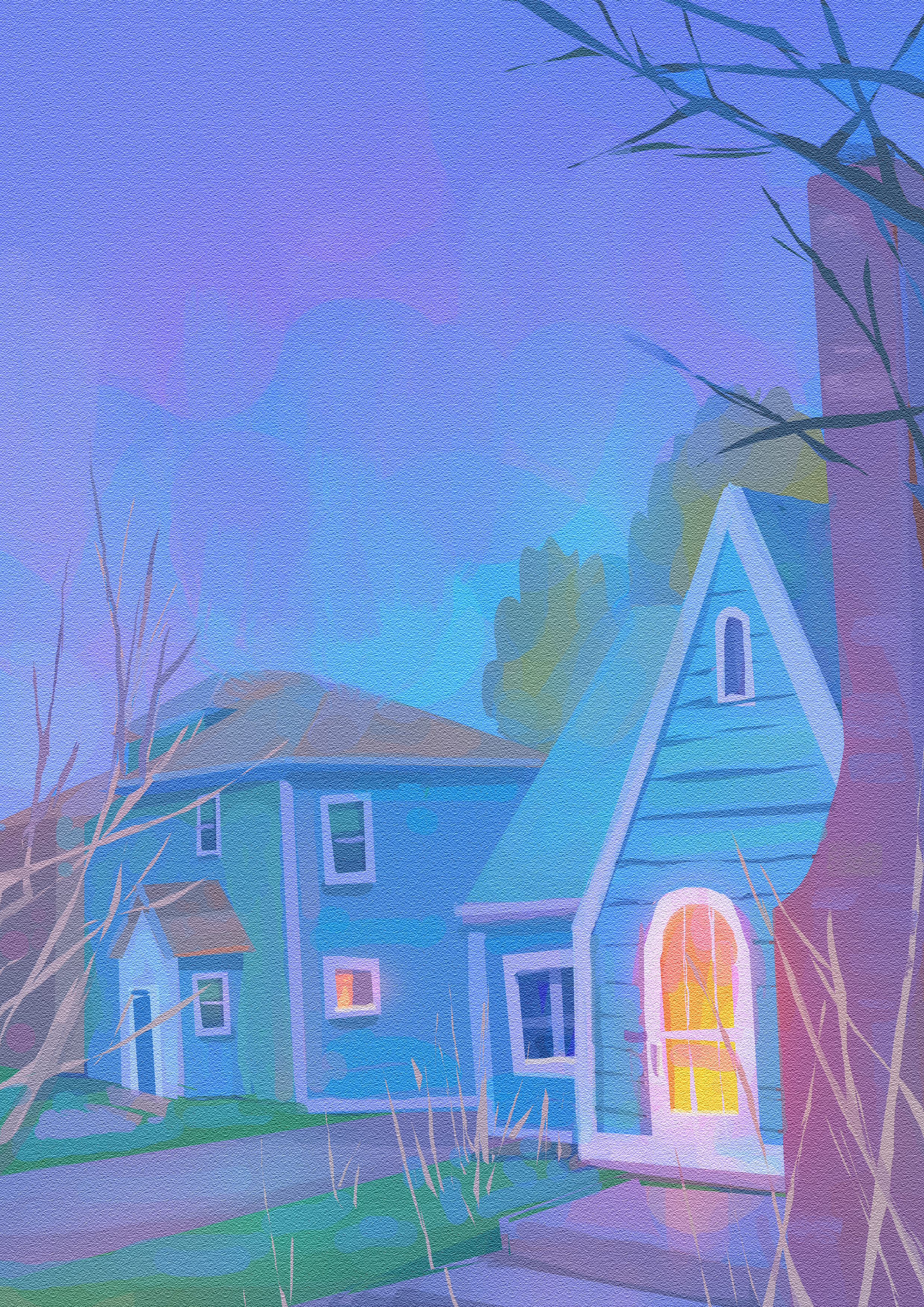 Greenish houses