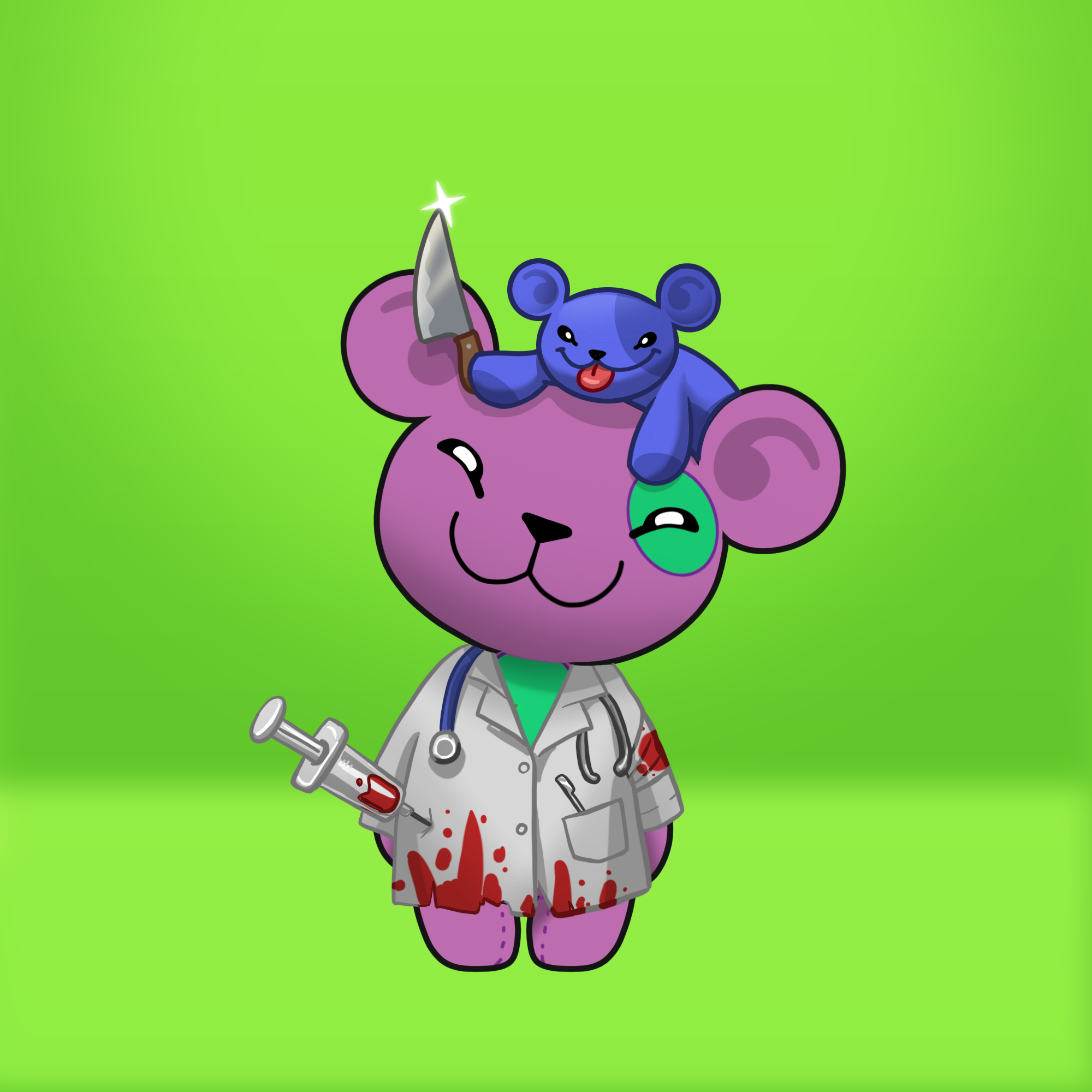 Evil Teddy Bear #2486