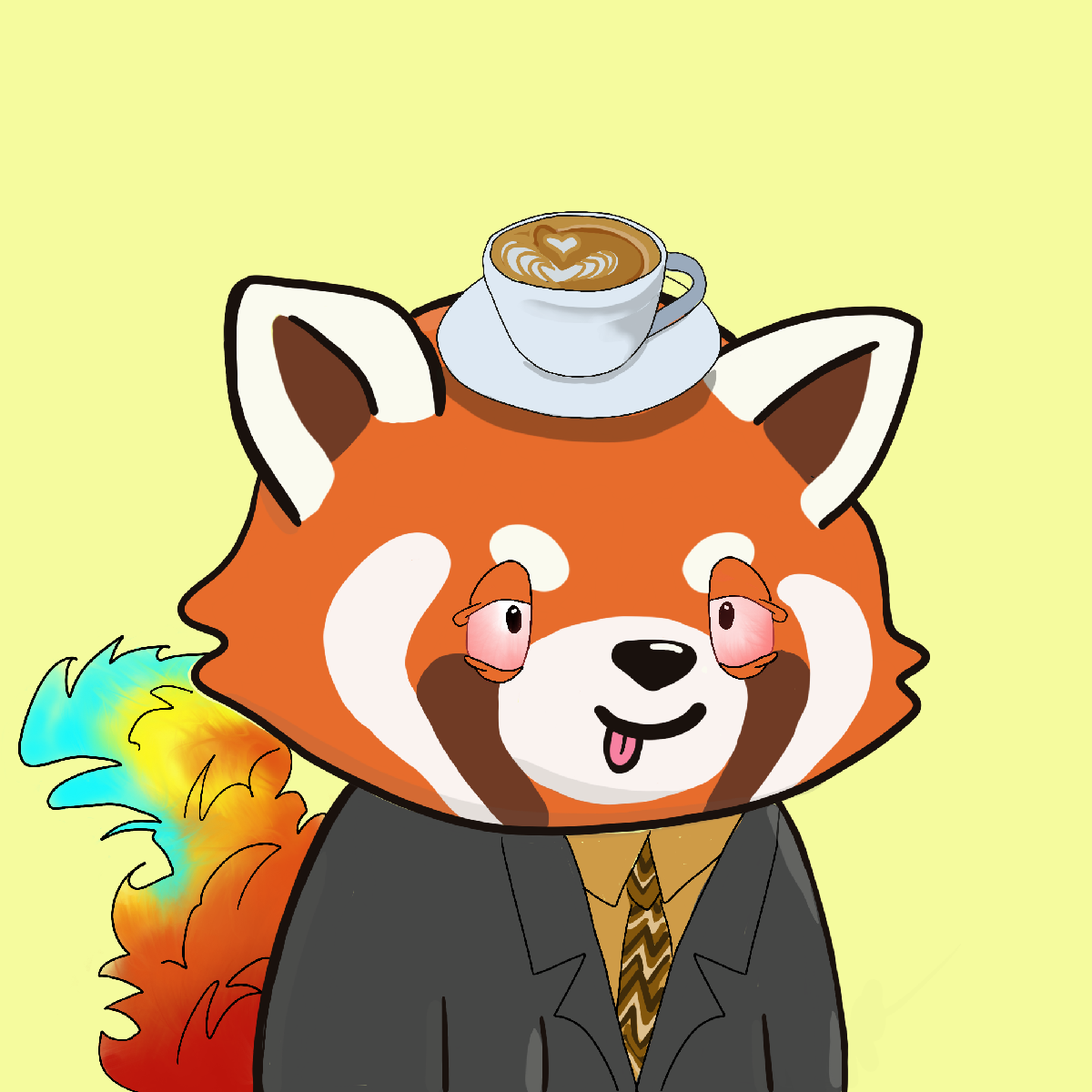 Okay Red Panda #7466