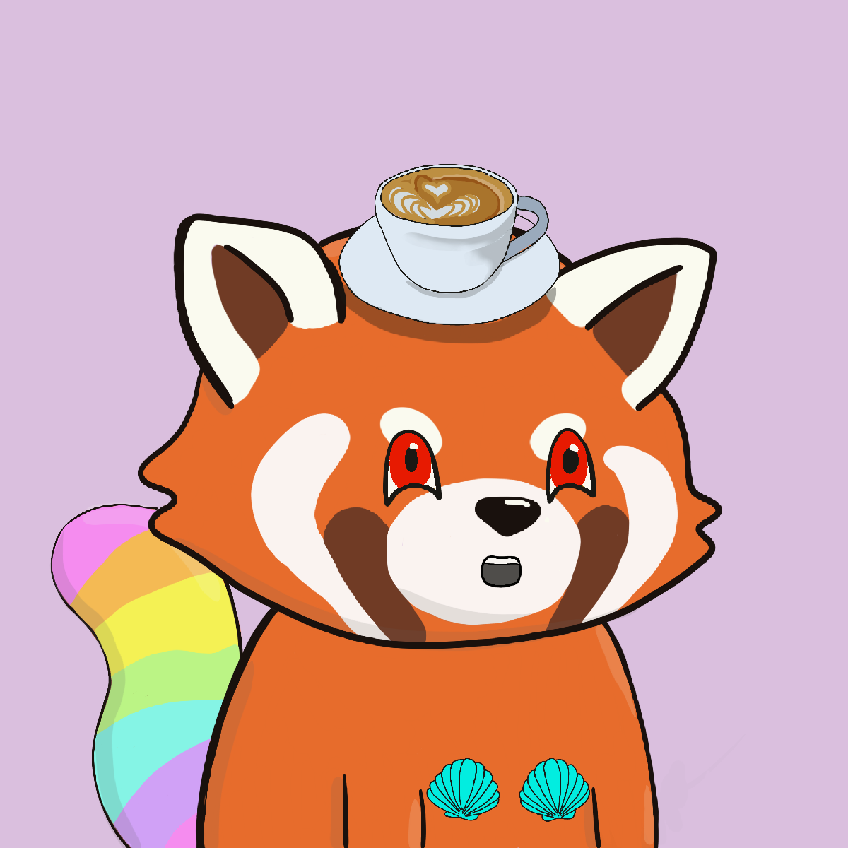 Okay Red Panda #7038