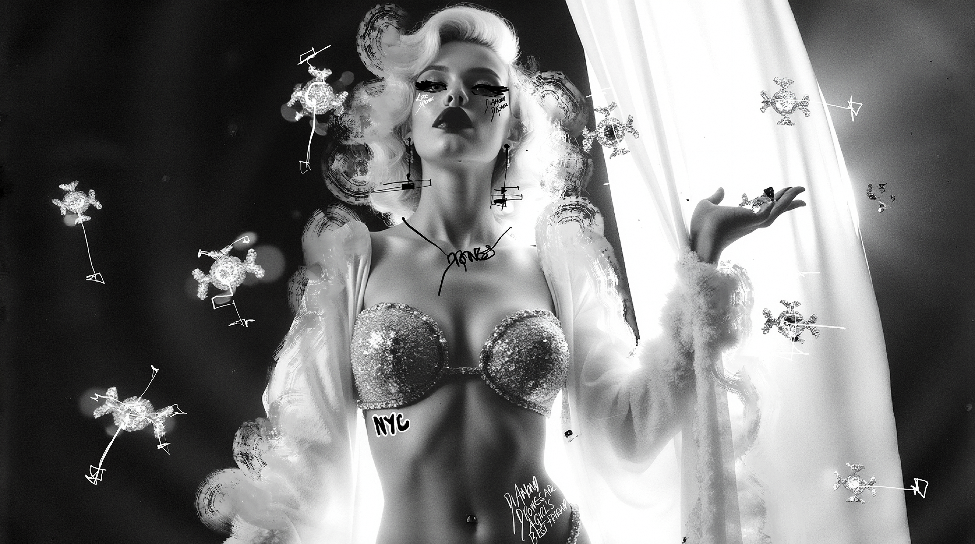 Drone Blonde #1 — Miss AL Simpson, Scottish cryptoartist