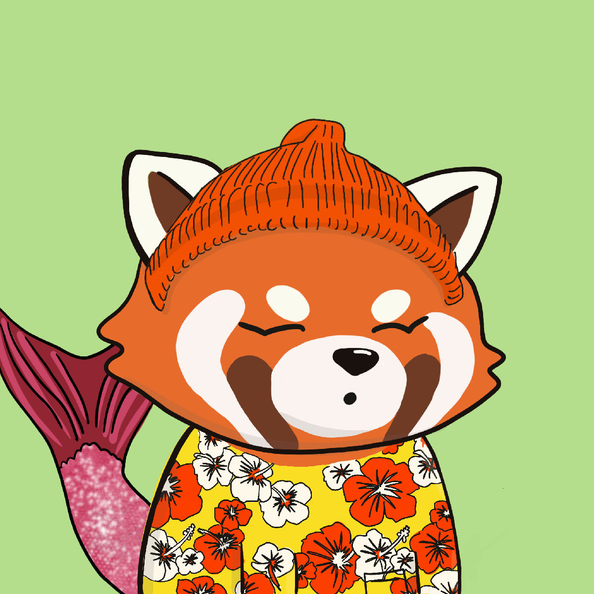 Okay Red Panda #7485