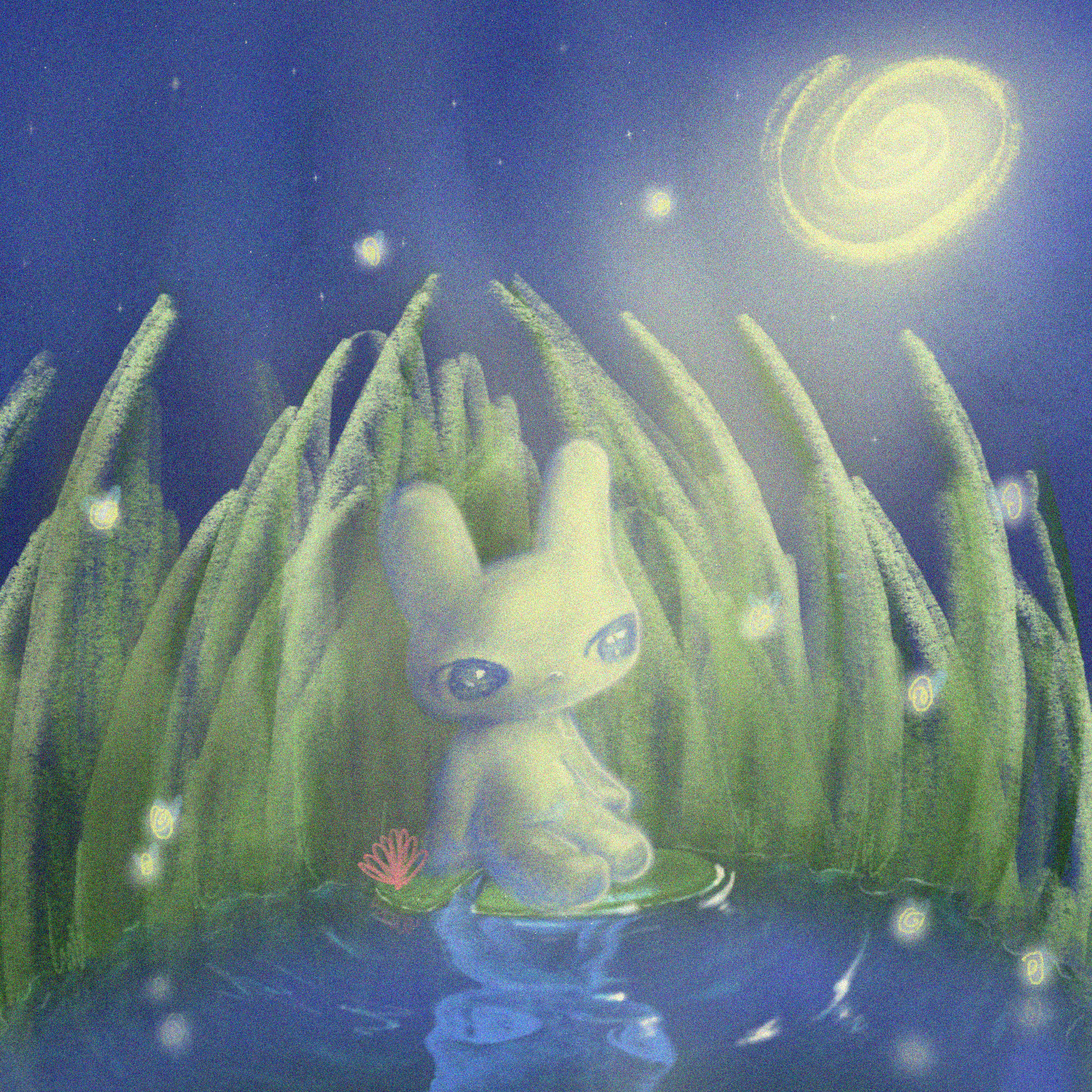wishing in blue