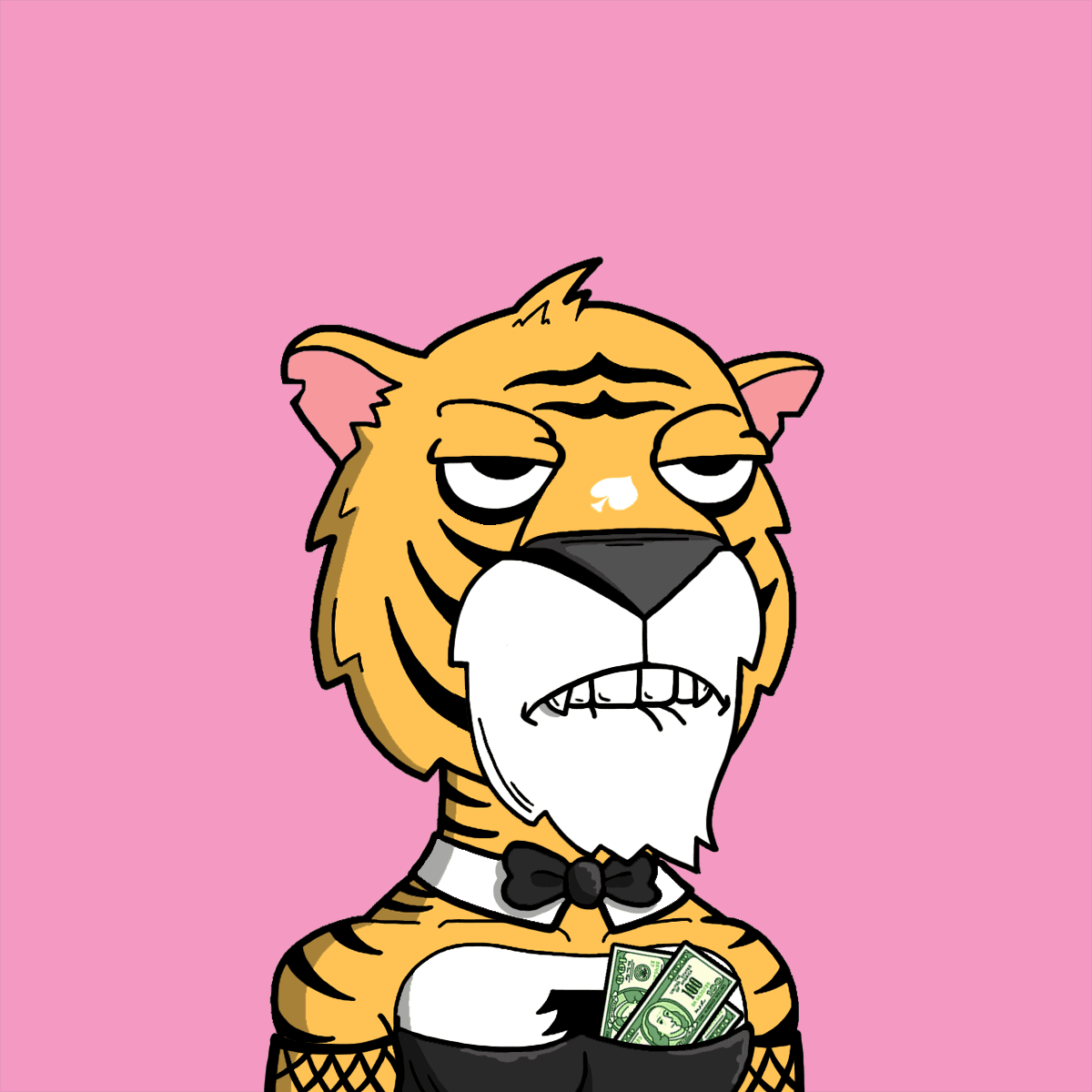 Grouchy Tiger Social Club #6242