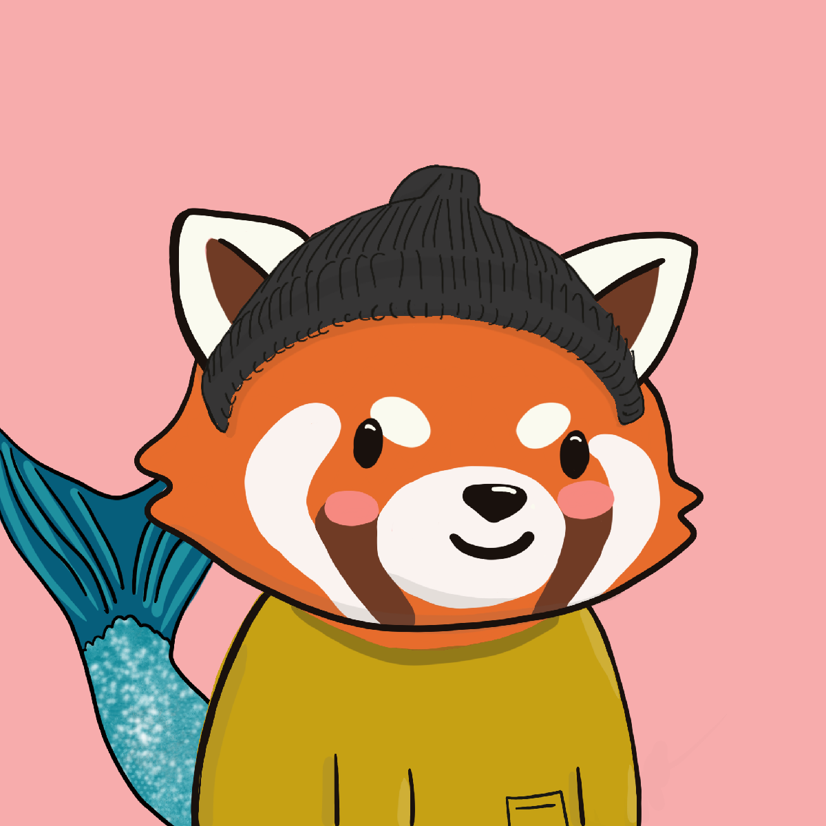 Okay Red Panda #6739