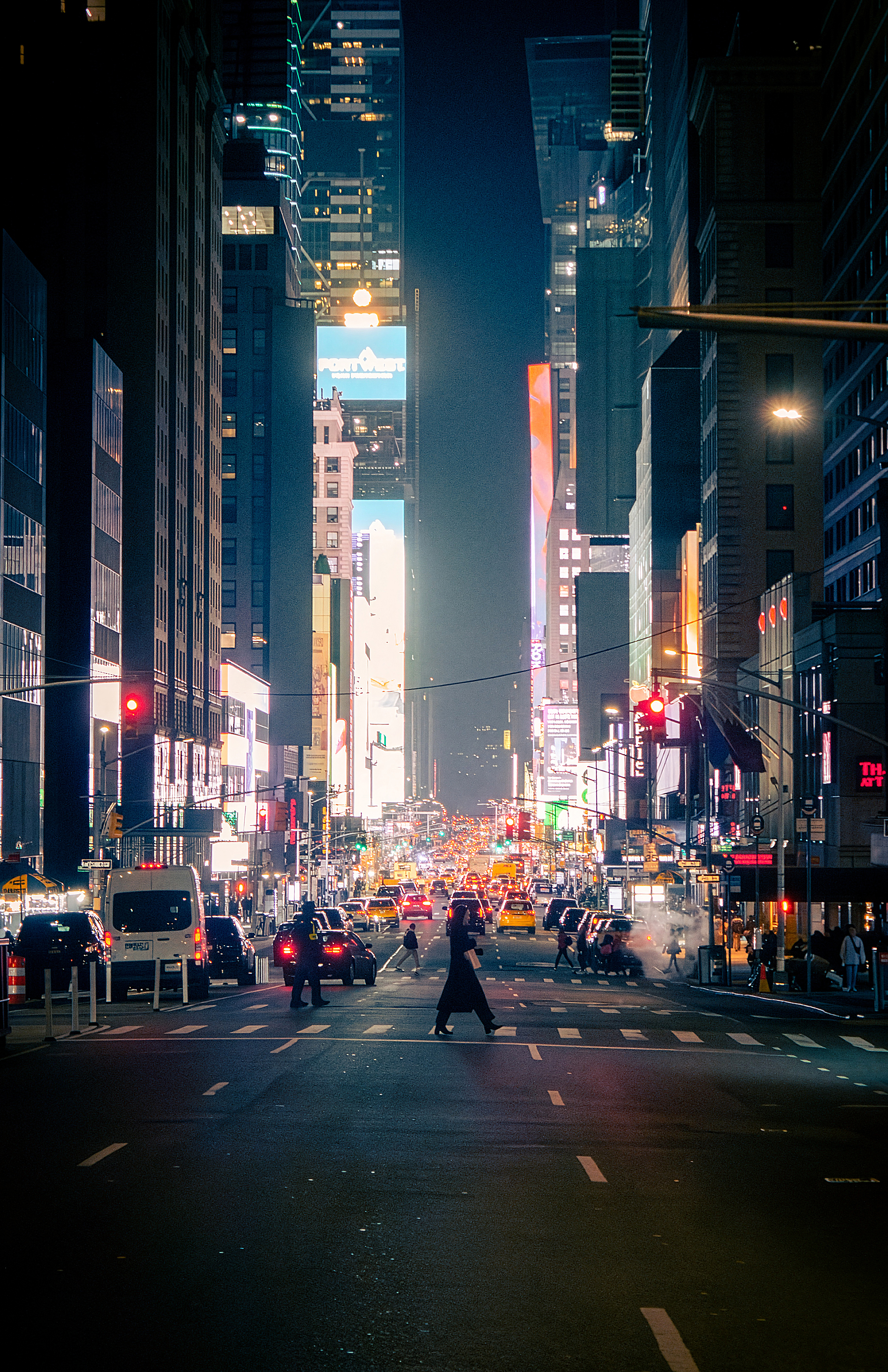 Crossing by the lights