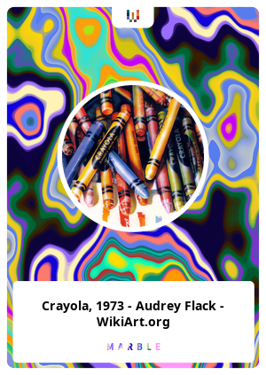 Crayola, 1973 - Audrey Flack - WikiArt.org