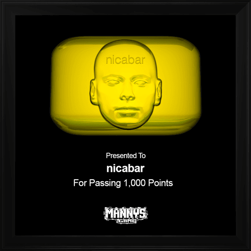 Golden Gamer Plaque - nicabar