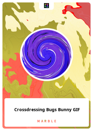 Crossdressing Bugs Bunny GIF