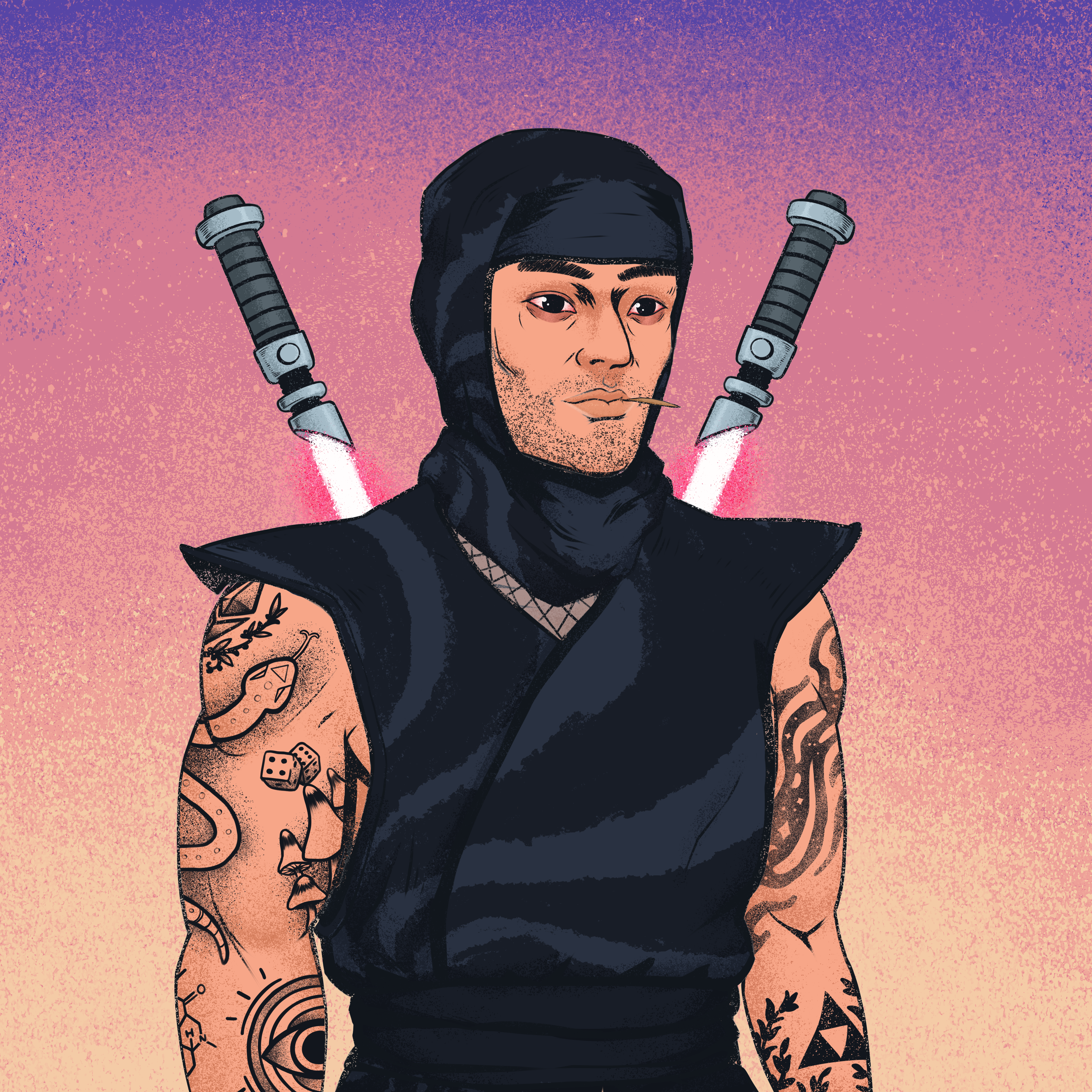 Tie Dye Ninja #7469