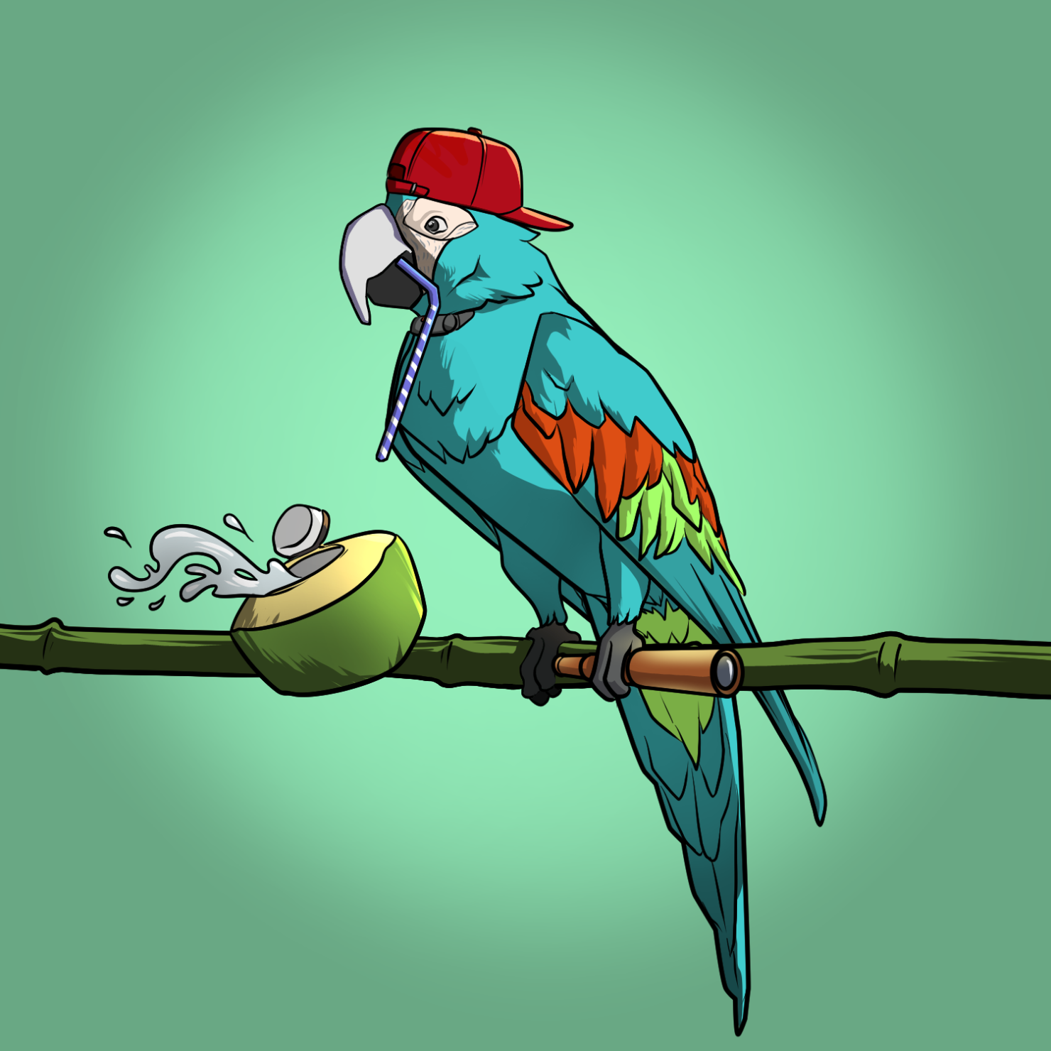 Proper Parrot Tree Club #7143