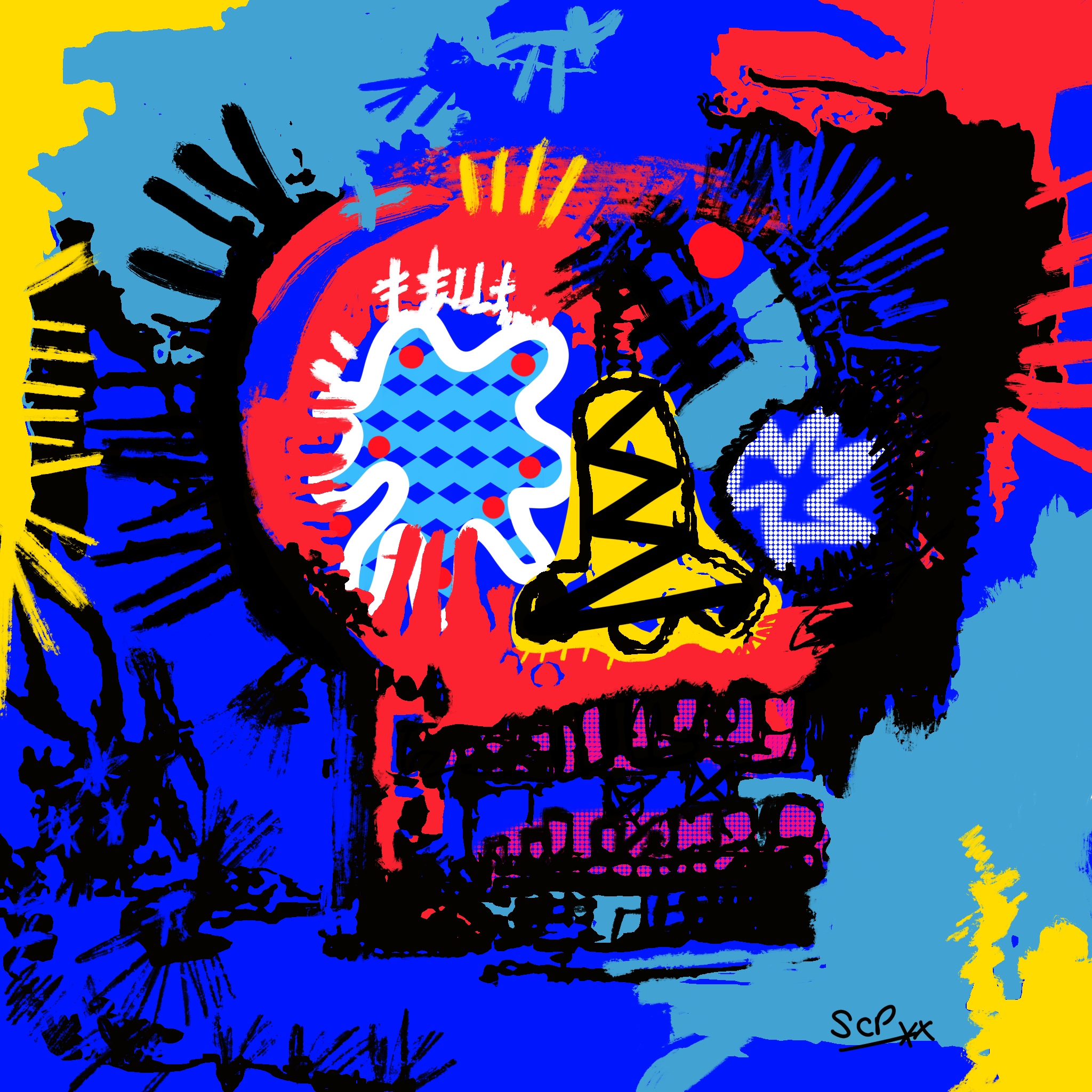 "Never Give Up" SCP XX - Crazy Skull ArtWork