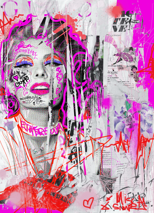 "BLOCKCHAIN BABE - TOKEN 3" — Miss AL Simpson, Scottish cryptoartist