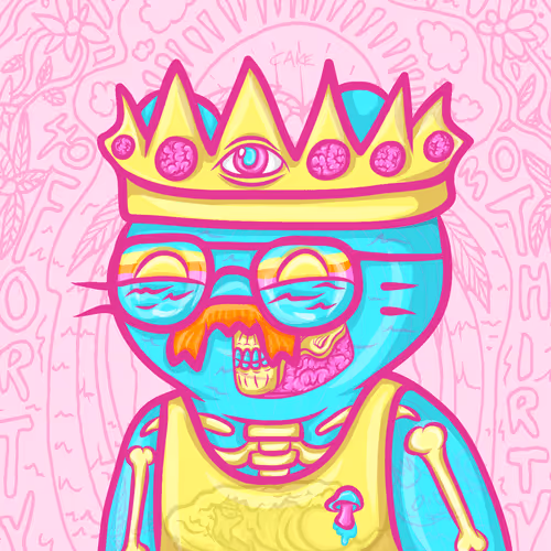Cake'd Cool Cat #7105 - Mind Surfer