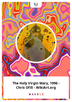 The Holy Virgin Mary, 1996 - Chris Ofili - WikiArt.org