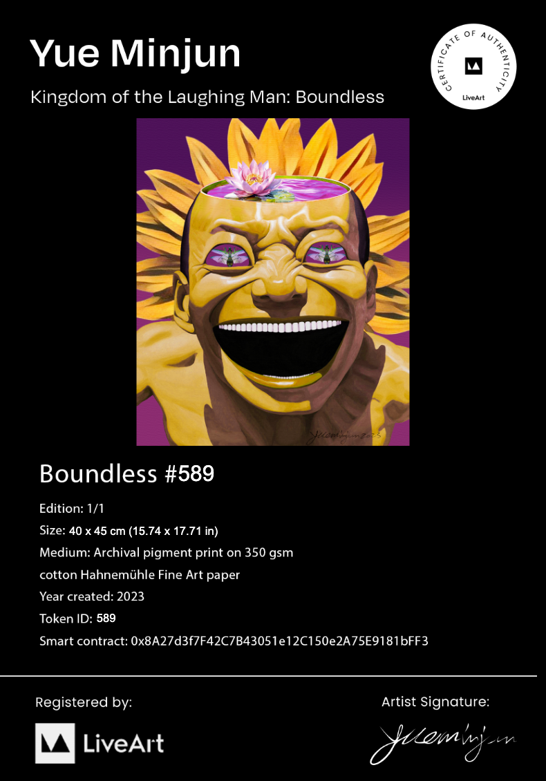 Certificate of Authenticity for Boundless NFT 589