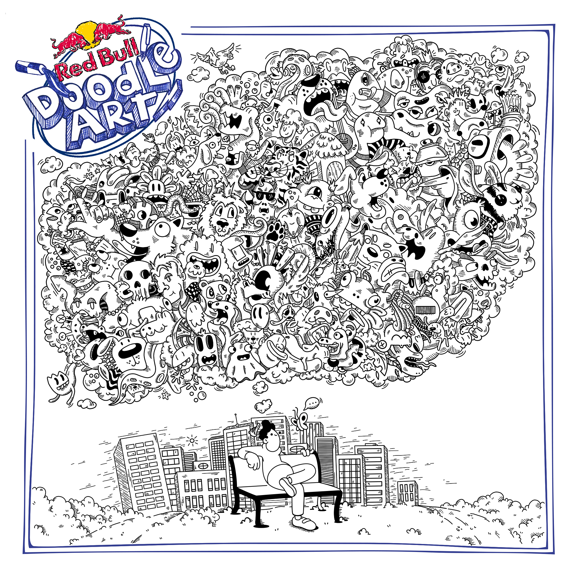 Red Bull Doodle Art Collection mentored by Burnt Toast #10706/12935