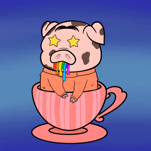 Lucky Teacup Piggy Club #1330