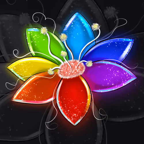 The magic wishing flower by @SustavovaArts
