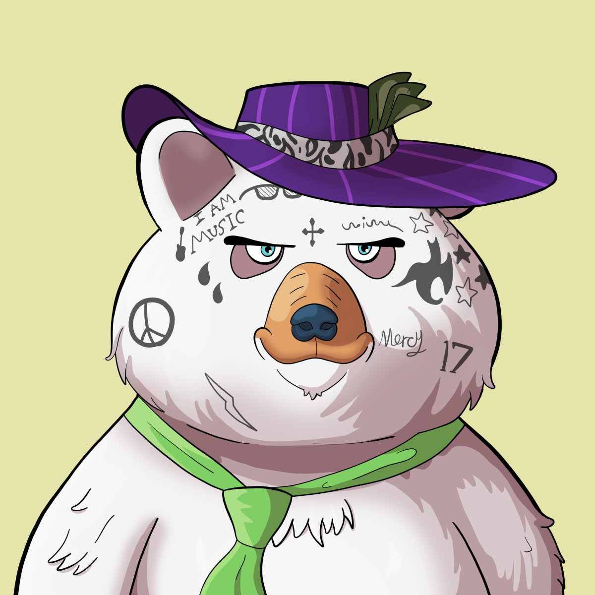 #1354 • Wooly Bumpy Snow Bear