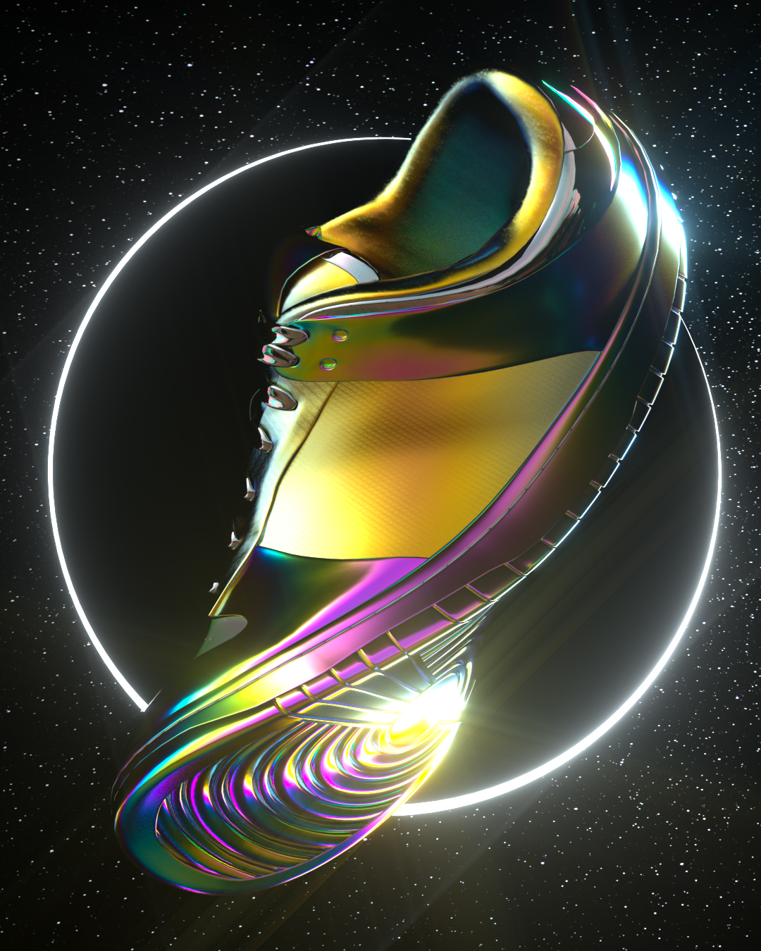 Iridescent Purple Space Jam Donk