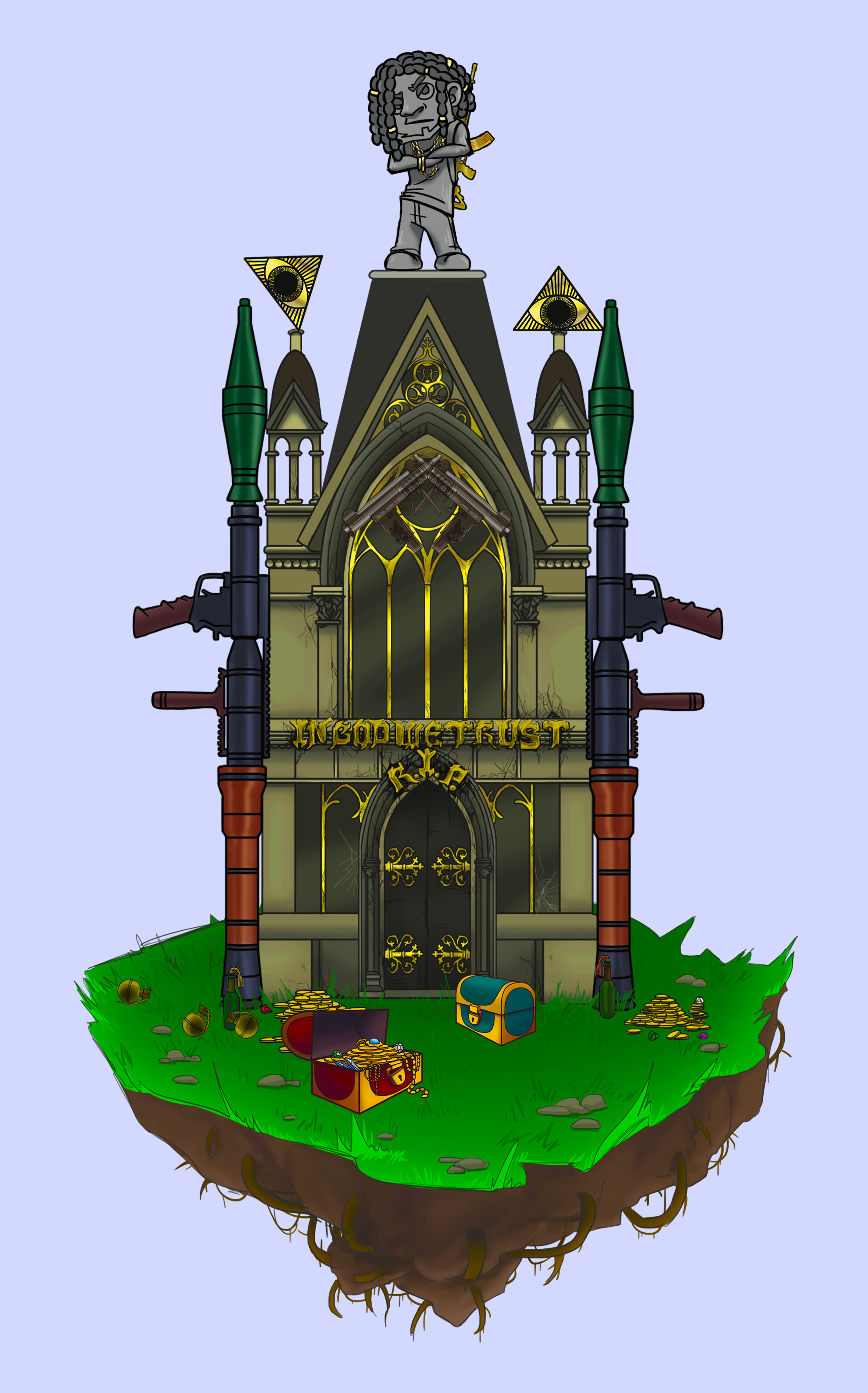 TOMB RICH APE STATUE Composition #2