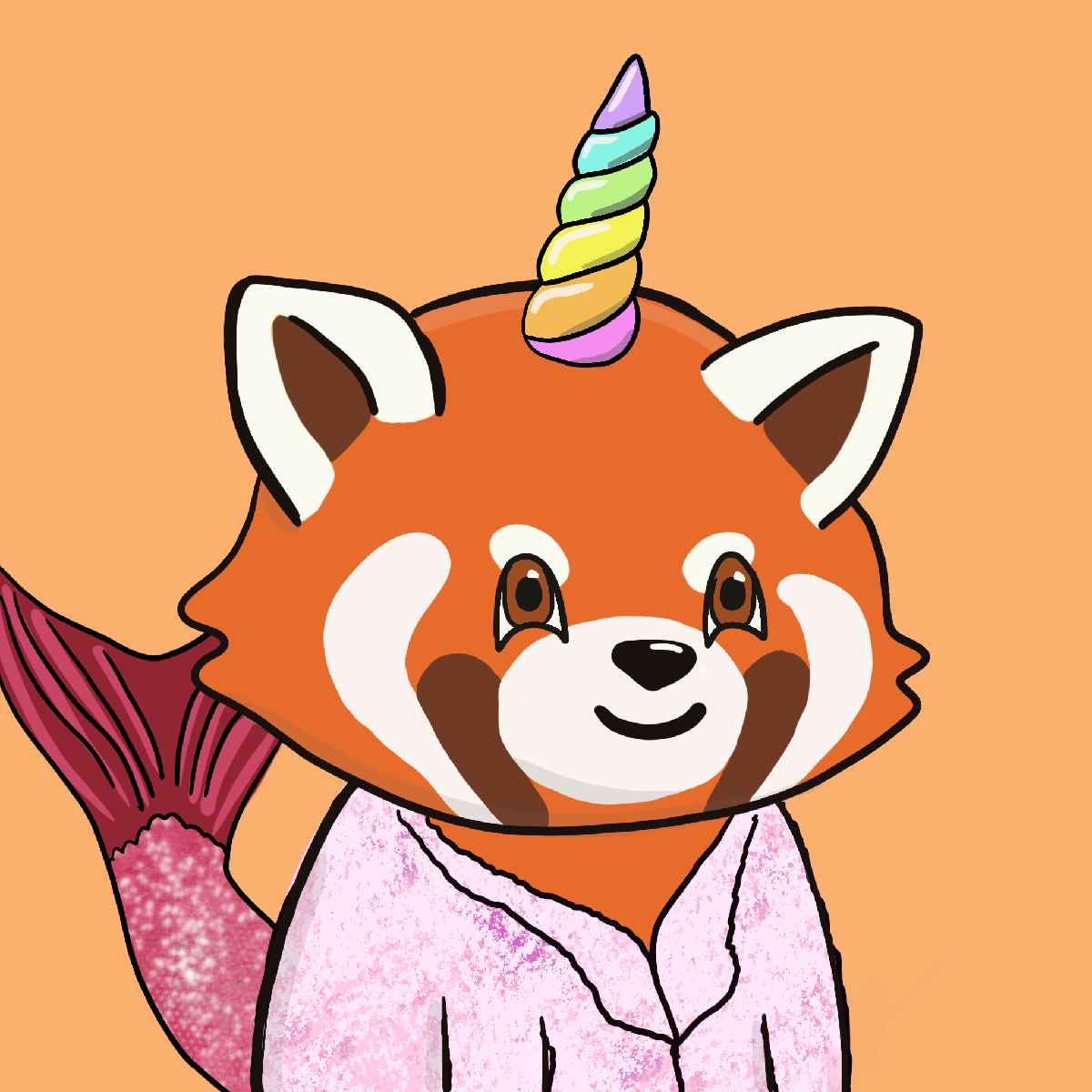 Okay Red Panda #7264
