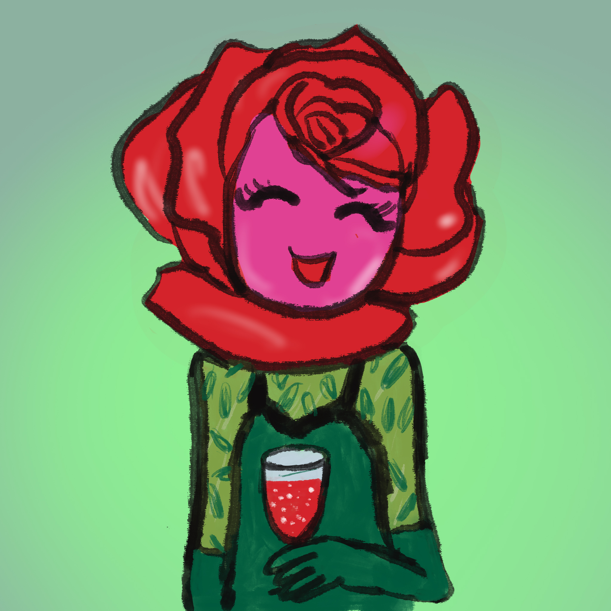 smile planet #0003 rose